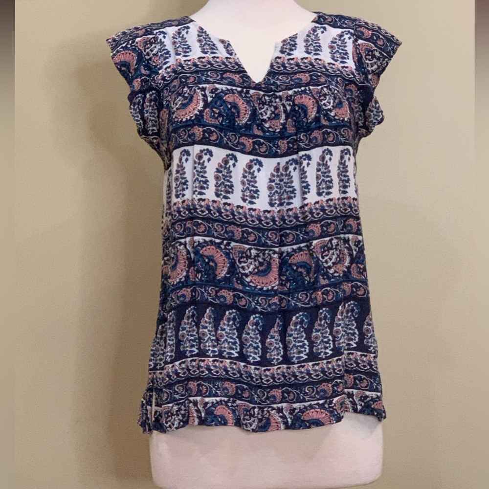 Loft | Medium Floral V-Neck Top